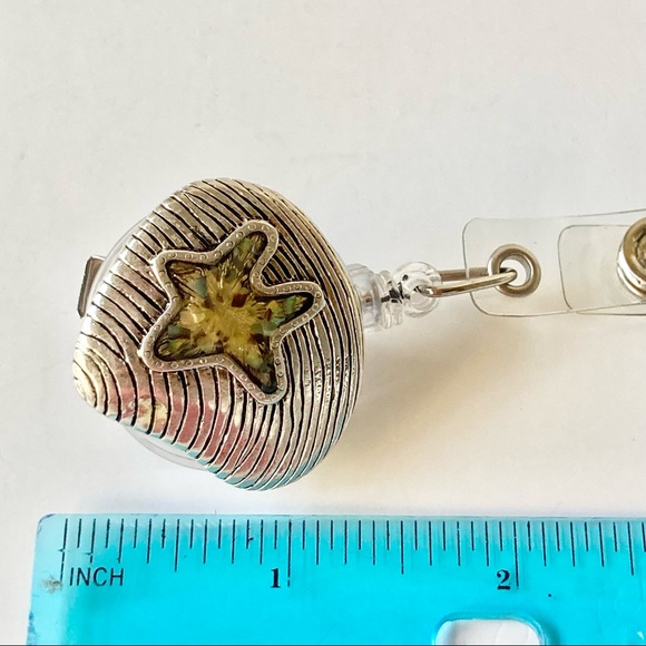 Sea Shell Sea Life ID Work Badge Holder Lanyard Island Nautical Beach - Picture 9 of 9